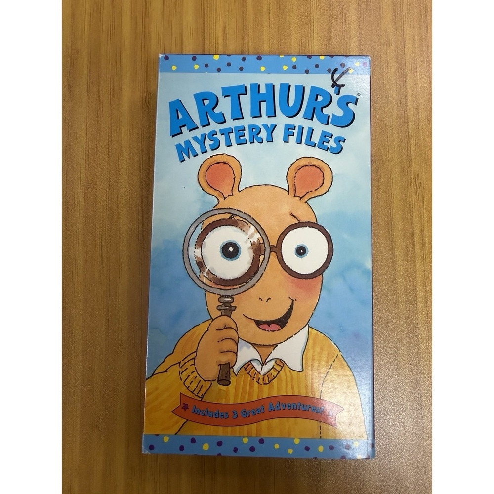 ARTHUR VHS Arthur's Mystery Files 3 Great Adventures Sony Wonder Very Good